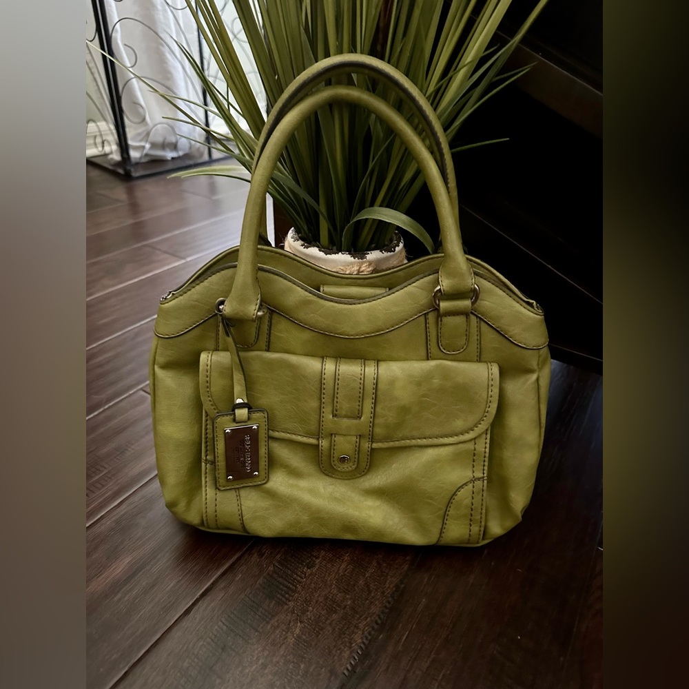 EUC Relic Green Leather Satchel